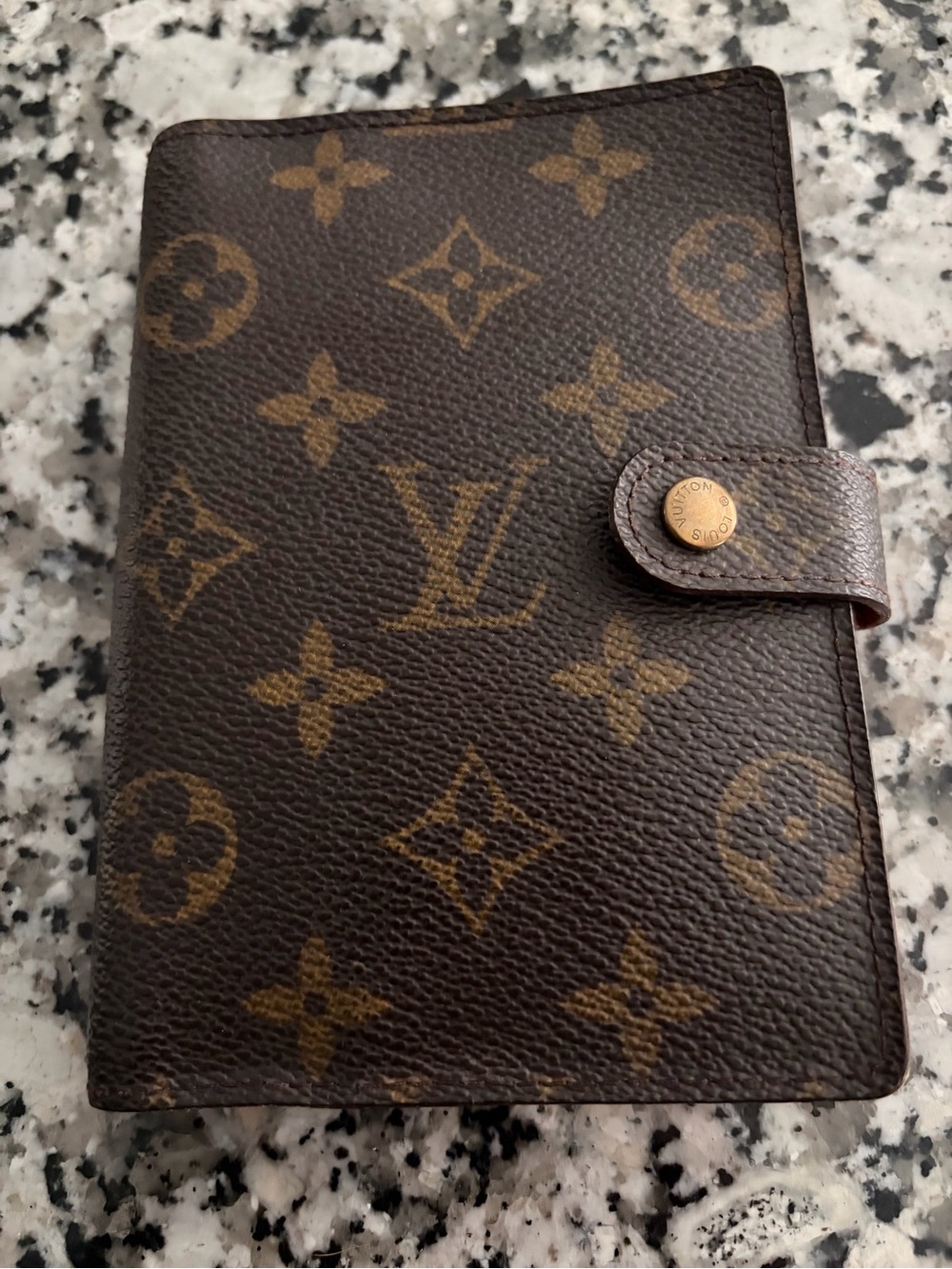 COA included. Louis Vuitton Monogram Canvas Organizer in Brown and Gold